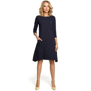 Made Of Emotion Woman's Dress M328 Navy Blue