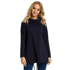 Made Of Emotion Woman's Sweatshirt M344 Navy Blue