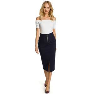 Made Of Emotion Woman's Skirt M348 Navy Blue