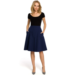 Made Of Emotion Woman's Skirt M184 Navy Blue
