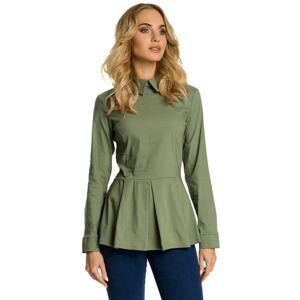 Made Of Emotion Woman's Blouse M339 Khaki