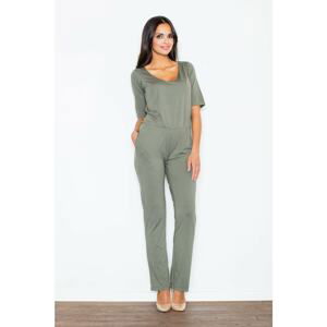 Figl Woman's Jumpsuit M262 Olive