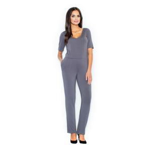 Figl Woman's Jumpsuit M262 Grey