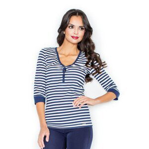 Figl Woman's Blouse M289 Navy Blue