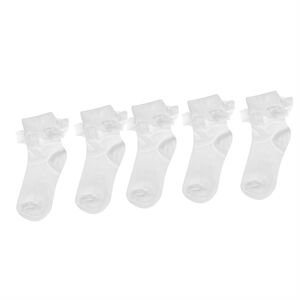 Crafted Essentials 5 Pack Frilly Socks Girls