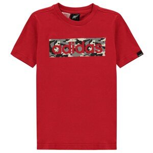 Adidas Camo Linear T Shirt Junior