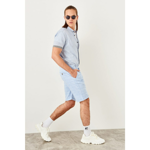 Trendyol Turquoise Mens Linen Looking shorts