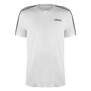 Adidas 3 Stripe T Shirt Mens