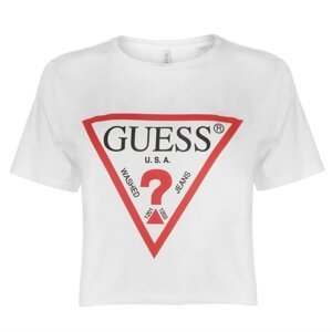 Guess Logo Crop T Shirt