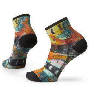 Smartwool W BIKE ZC CELESTIAL PRINT ANKLE multi color Veľkosť: M dámske ponožky