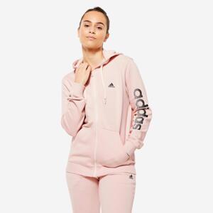 ADIDAS Dámska mikina na fitnes s kapucňou ružová M