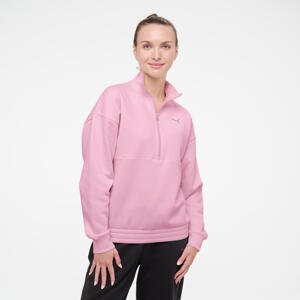 Puma dámska bavlnená mikina so zipsom na golieri ružová XS