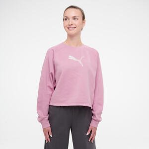 Puma dámska bavlnená crop mikina ružová XS