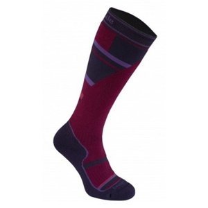 Ponožky Bridgedale Ski Mountain Junior purple/grey/070 L (1-3)