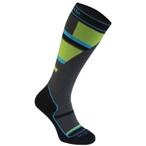Ponožky Bridgedale Ski Mountain Junior grey/green/068 L (1-3)