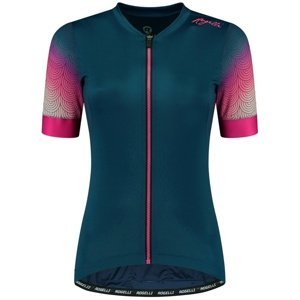 Cyklistický dres Rogelli Waves modro/ružový ROG351515