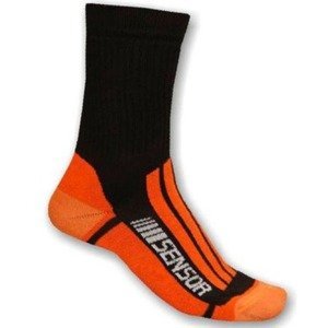 Ponožky Sensor Treking Evolution čierna oranžová 1065673 6/8 UK