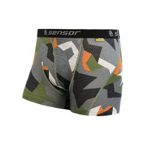 Pánske trenky Sensor MERINO Impress safari / camo 19200023 S