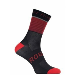 Funkčný ponožky Rogelli HERO nielen pre cyklistov, čierno-červené 007.904 XL (44-47)