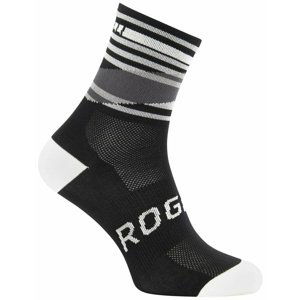 Dizajnové funkčnou ponožky Rogelli STRIPE, čierno-biele 007.203 M (36-39)