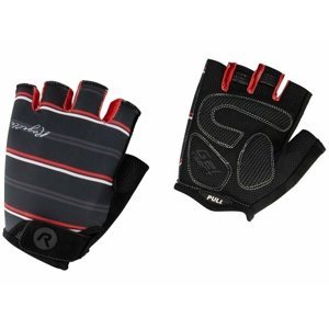 Dámske rukavice na kolo Rogelli STRIPE, čierno-bielo-červené 010.619 L