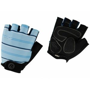 Dámske rukavice na kolo Rogelli STRIPE, svetlo modro-modré 010.620 S