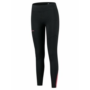Dámske zateplené bežecké nohavice Rogelli Enjoy čierno-šedo-ružové ROG351108 XL