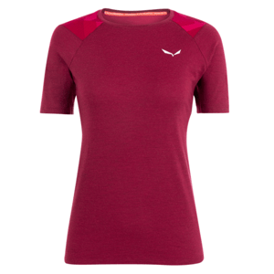 Dámske termo oblečenie tričko Salewa Cristallo warm merino responsive rhodo red 28208-6360 36