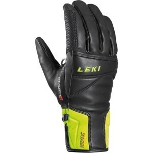 Päťprsté rukavice Leki Worldcup Race Speed 3D black/ice lemon 10.5