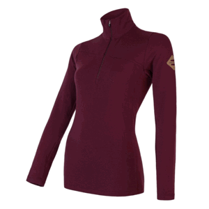 Dámske tričko Sensor Merino Extreme Zips port red XL