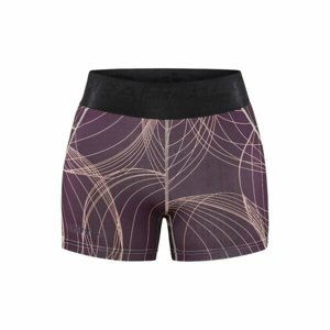 Dámske elastické kraťasy CRAFT Core Essence Hot Pants fialové s ružovou 1908773-435721 L