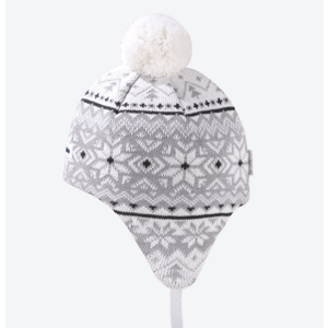 Detská pletená merino čiapky Kama BW22 101 prírodne biela S