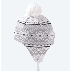 Detská pletená merino čiapky Kama BW22 101 prírodne biela M