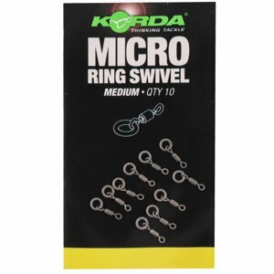 Korda obratlík s kroužkem Micro Ring Swivels medium 10ks