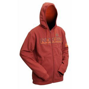 Mikina NORFIN HOODY terracota/červená-M