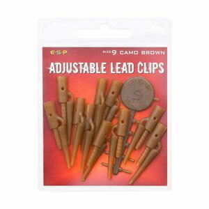 ESP Adjustable Lead Clips-Camo Brown