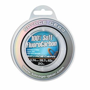 SAVAGE GEAR 100% soft FluoroCarbon 0,30mm 50m 13,3 lb 6kg