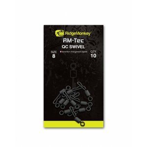RidgeMonkey rychlovýměnný obratlík Quick Change Swivel 8 10ks
