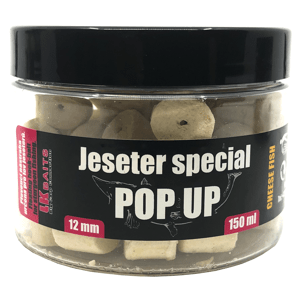 LK Baits Pop Up Pellets Jeseter Special Cheese Fish 12mm 150ml