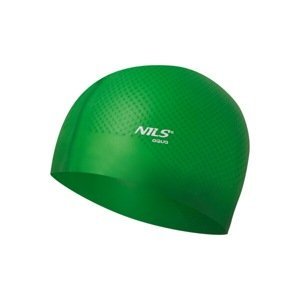 Silikónová čiapka NILS Aqua NQC Dots - zelená