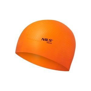 Silikónová čiapka NILS Aqua NQC Dots - oranžová