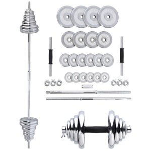 Činkový set v kufri HMS STC50 2x25 kg, chróm