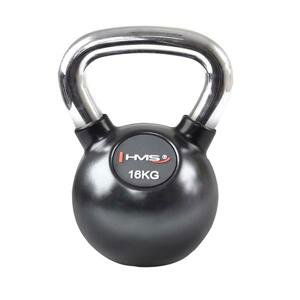 Vinylový kettlebell s chrómovaným úchopom HMS KGC 16 kg