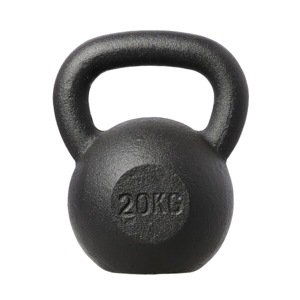 Liatinový kettlebell HMS KZG20 20 kg - čierny