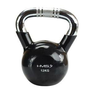 Kettlebell s chrómovaným úchopom 12 kg HMS KTC12 - čierny