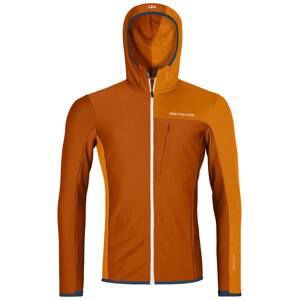 Ortovox mikina Fleece Light Grid Hooded Jkt M bristle brown Velikost: M