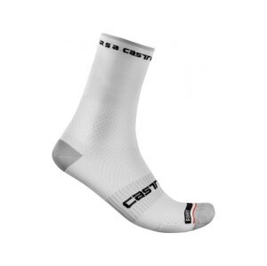 Castelli ponožky Rosso Corsa Pro white Velikost: L-XL