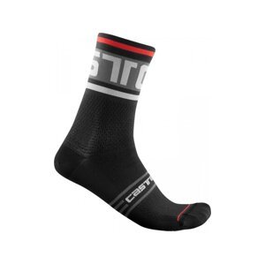 Castelli ponožky Prologo 15 black white Velikost: S-M