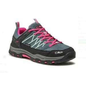 CMP obuv Kids Rigel Low Trekking Shoes Wp mineral green/purple fluo Velikost: 39