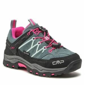 CMP obuv Kids Rigel Low Trekking Shoes Wp mineral green/purple fluo Velikost: 34